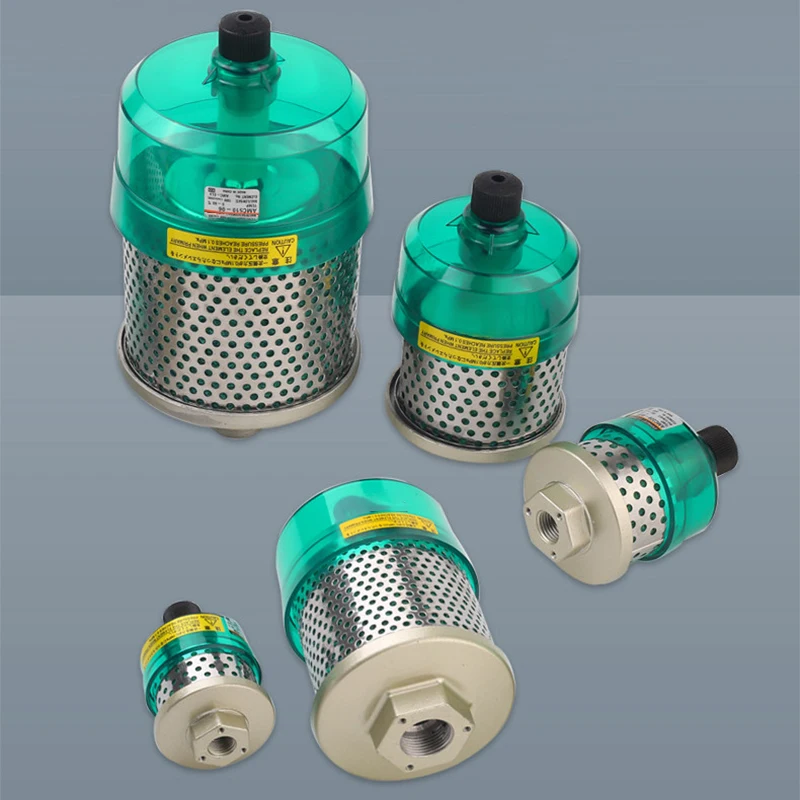 Air Clean Muffler AMC220 AMC320-02B/03B Noise Reduction Muffler with Bracket AMC510 AMC520-04B 06B