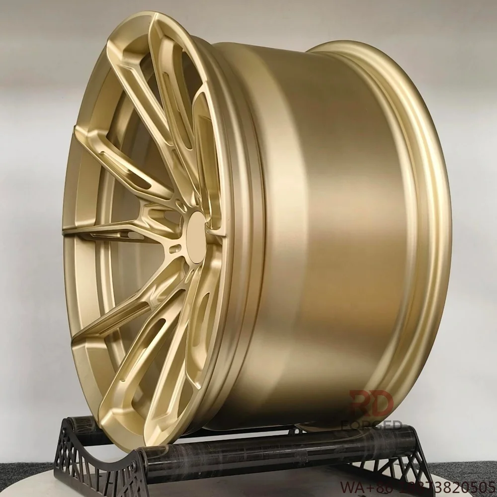 Для 18, 19, 20, 21-дюймовых кованых колес с золотым ободом 5X114.3 5X112 5X120, вогнутые легкосплавные гоночные диски, подходящие для BMW M3 M4 M5, Mercedes AMG, Audi.