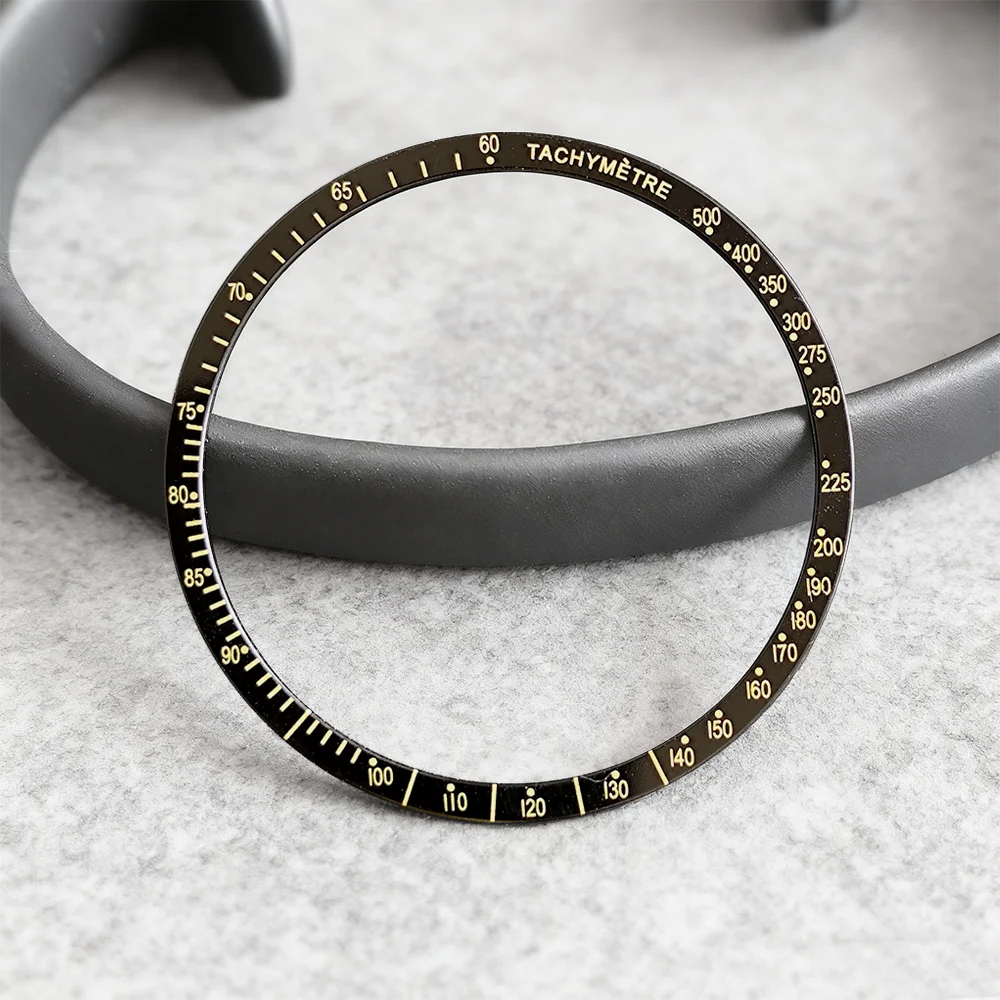 Bezel VK63 38.5*34mm Bezel Aluminium Datar Pengganti Aksesoris Jam Tangan Untuk Casing VK63 Aksesoris Bezel Suku Cadang