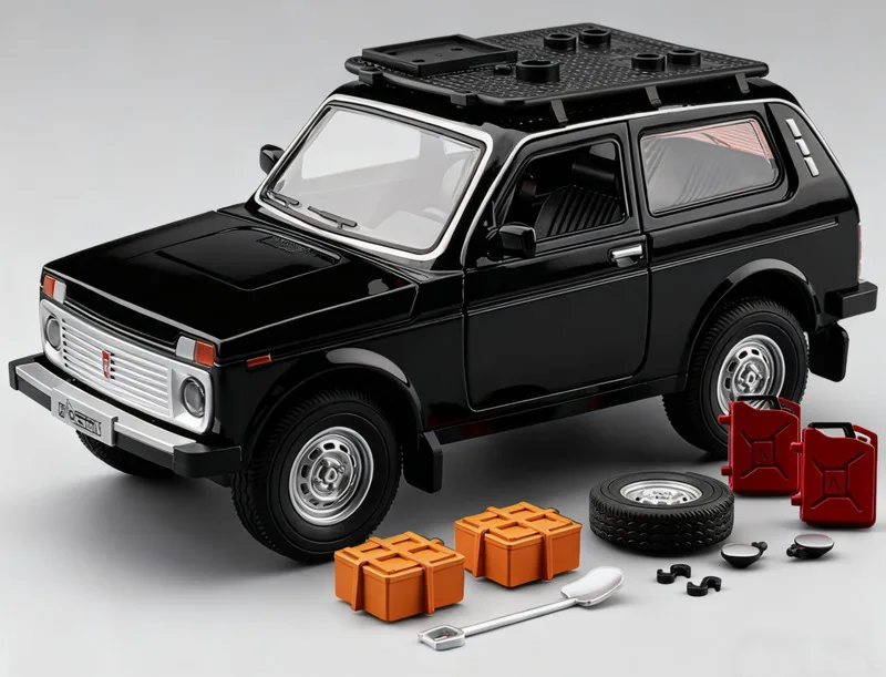 1/24, recién llegado, precio especial, Metal fundido a presión, versión de campo ruso, modelo de coche, muebles, colección de juguetes