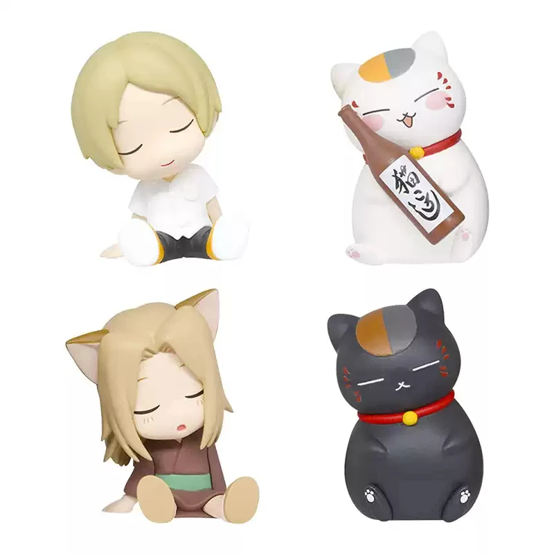 オリジナル夏目友人帳アニメ周辺グッズ ニャンコ先生 ガチャ ガシャポン アニメアクションモデルフィギュアコレクション