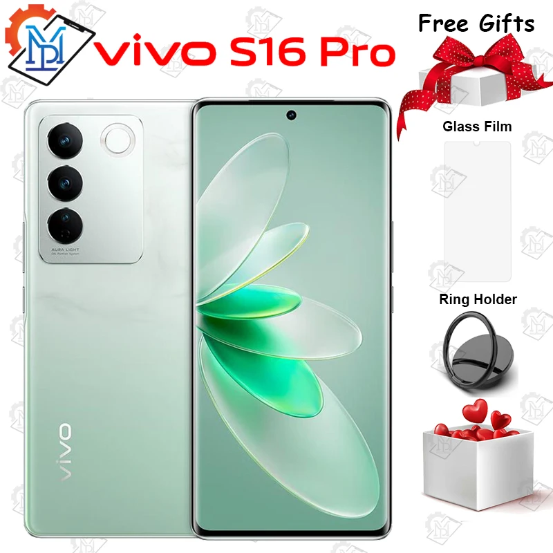 

Original VIVO S16 Pro 5G Mobile Phone 6.78 Inches AMOLED 120Hz Dimensity 8200 Octa Core Android 13 4600mAh NFC Smartphone