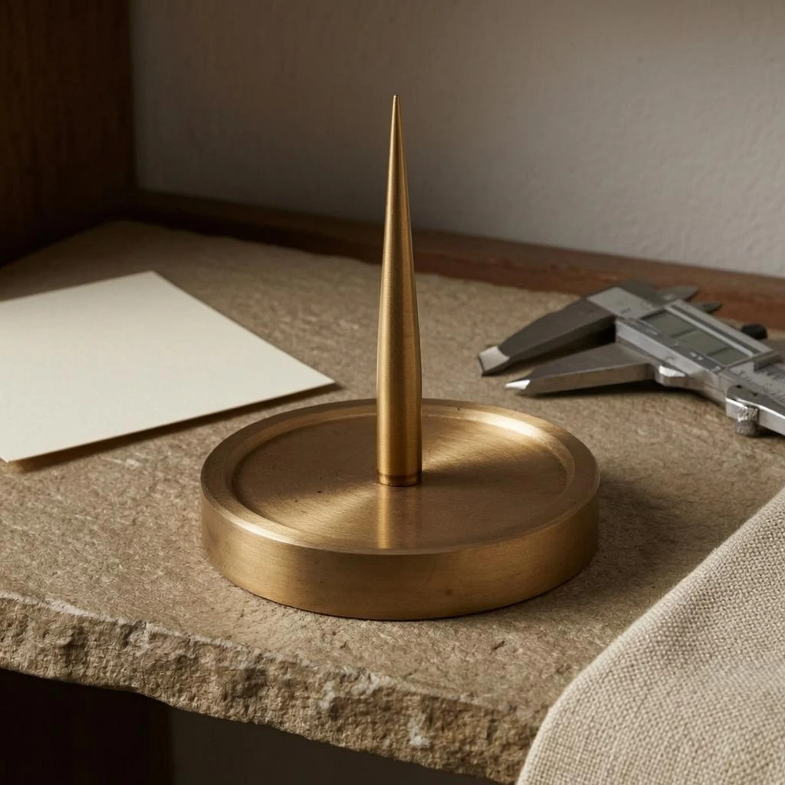 Copper Balance Wheel Stand Flat Base Watch Balance Wheel Stand Maintenance Gear One-Piece Exquisite Workmanship view 3