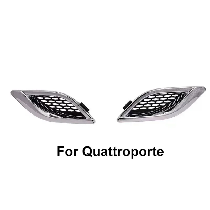 

670010340 670010339 Lateral Grille Fender A/C Air Outlet Vent Cover Trim Left Right Chrome for Maserati Quattroporte