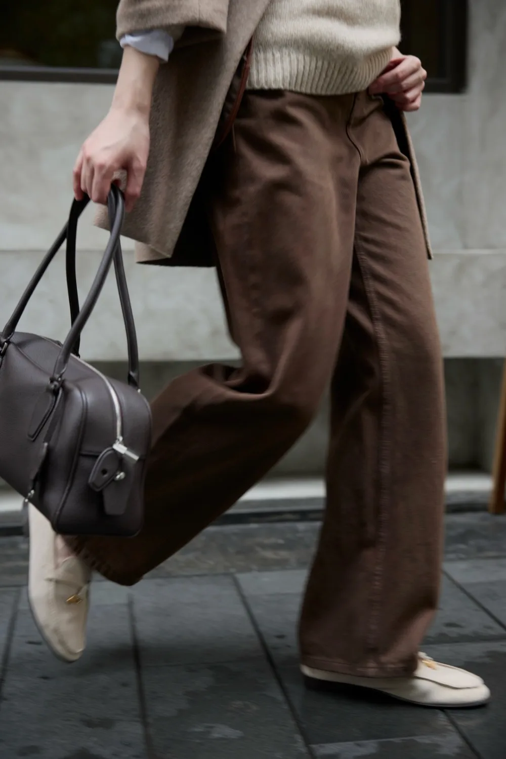 Minimalist 100% Cotton Coffee-Brown Jeans