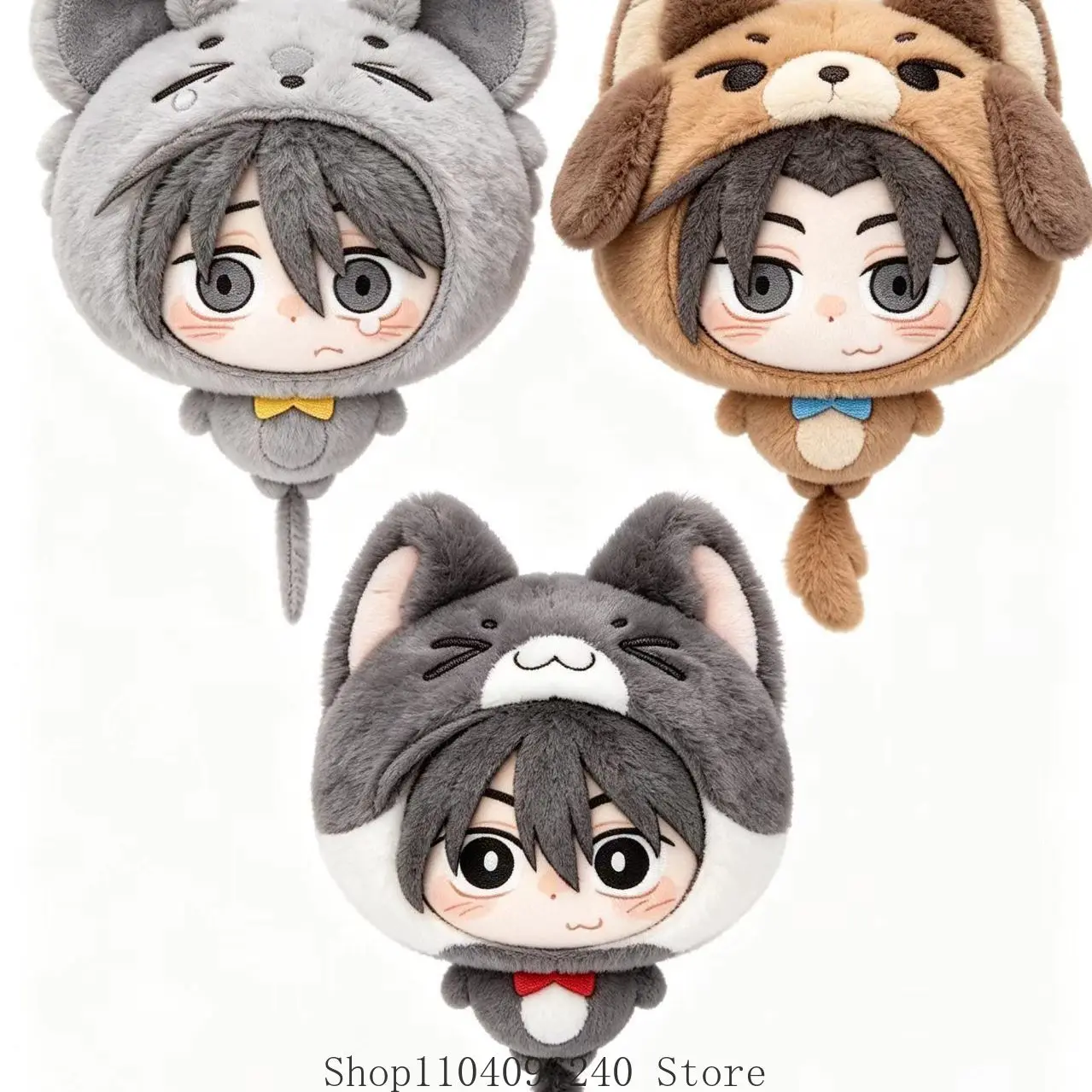 He Mingshuo Guan Chaohuan  10cm Cotton Figure Idol Plushies Pillows Anime Cartoon Stuffed Pendant Toys Keychain