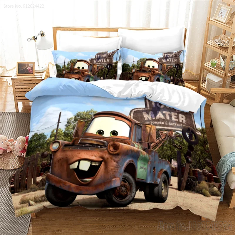 Disney McQueen 95 Love Child Duvet Cover Set HD Comforter Cover for Kids Bedding Sets Bedclothes Bedroom Decor