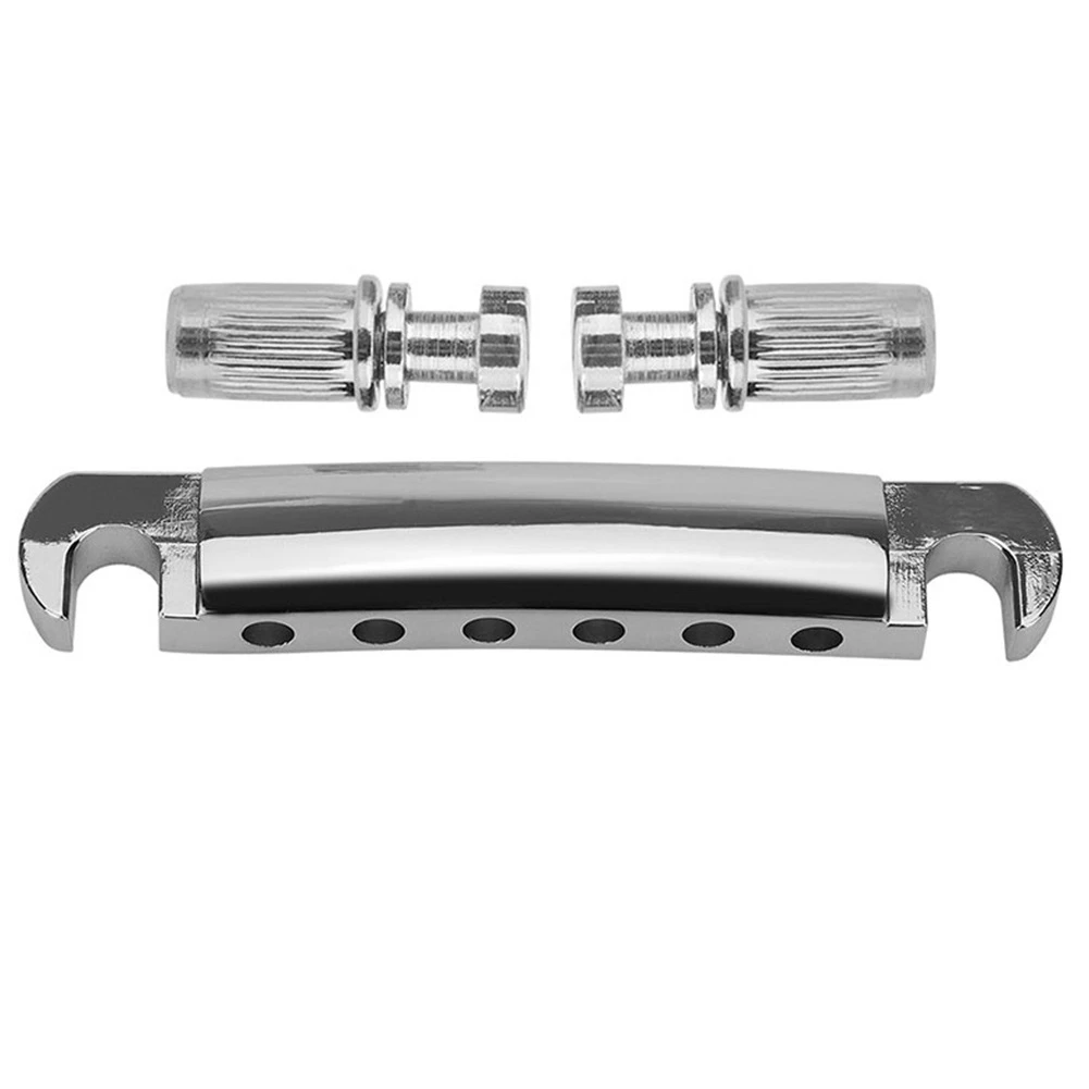 

AA90 6-струнное седло из цинкового сплава Tune-O-Matic Bridge для электрогитары LP, аксессуары для гитары, серебро
