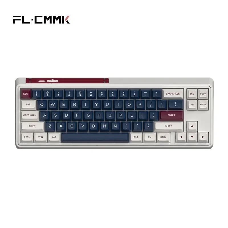 Teclado com Fio Mecânico Estrutura Dupla Issp Silenciador 68 Chaves Rgb Hot Swap 2.4g Bluetooth sem Fio Teclado com Fio fl · Esports-cmk68