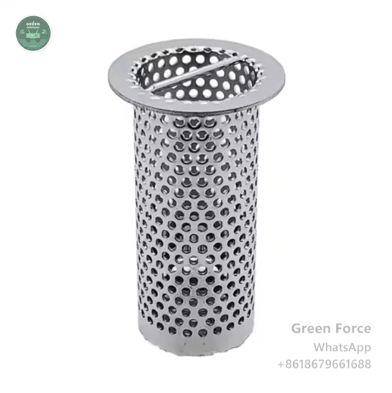 Custom 304/316 Stainless Steel Perforated Woven Basket Filter - Multi-Application Design