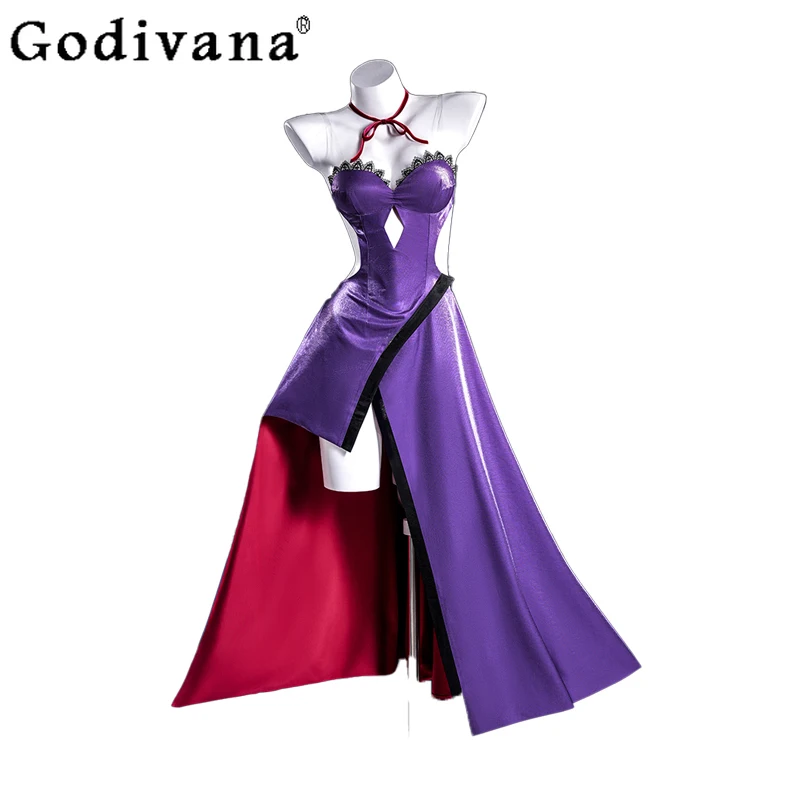 여성용 FGO 연회 드레스 Manying Sakura Pavilion Party Cos 의류 드레스 여성용 Fate Cos 코스프레 게임 애니메이션 드레스