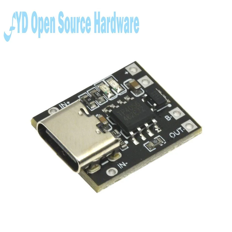 Scheda di ricarica della batteria al litio ternaria Super piccola 1A 3.7V 4.2V modulo caricabatterie interfaccia di tipo C con scheda di protezione
