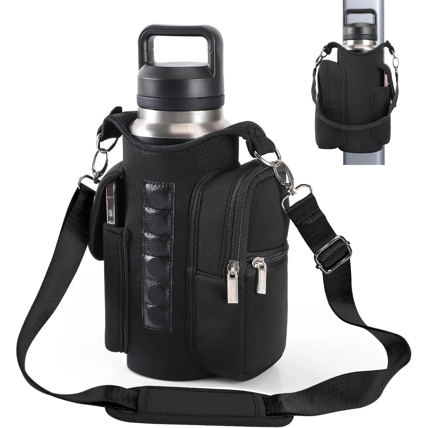 2025 New Magnetic Water Bottle Pouch Bag Gym-specific Water Cup Holder with Strong Magnet for Outdoor Sports Cup Holder Bag