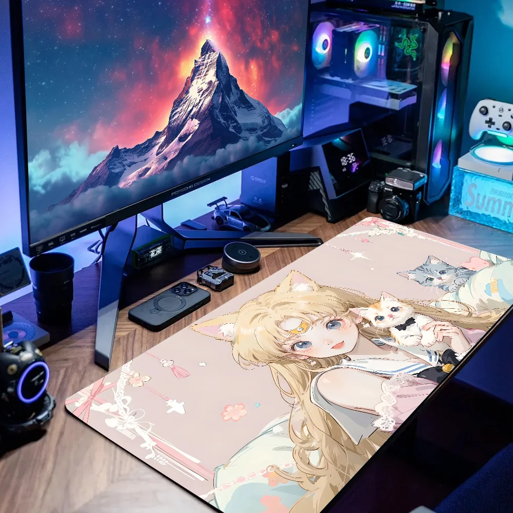 

Anime Mousepad Desktop Pad S-Sailor Moon Gaming Mouse Pad Large Many people love it Deak Mat Suitable for E-sports Decoration