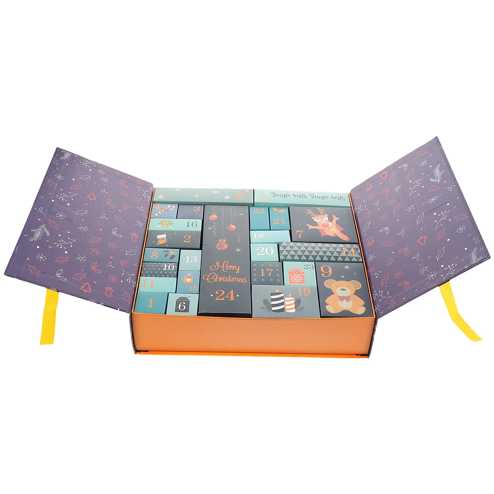 

Christmas Countdown Calendar Box 2024 24 Days Xmas Eve Treats Goodies DIY Advent Warm Wishes Heartfelt Greetings Festive Cheer