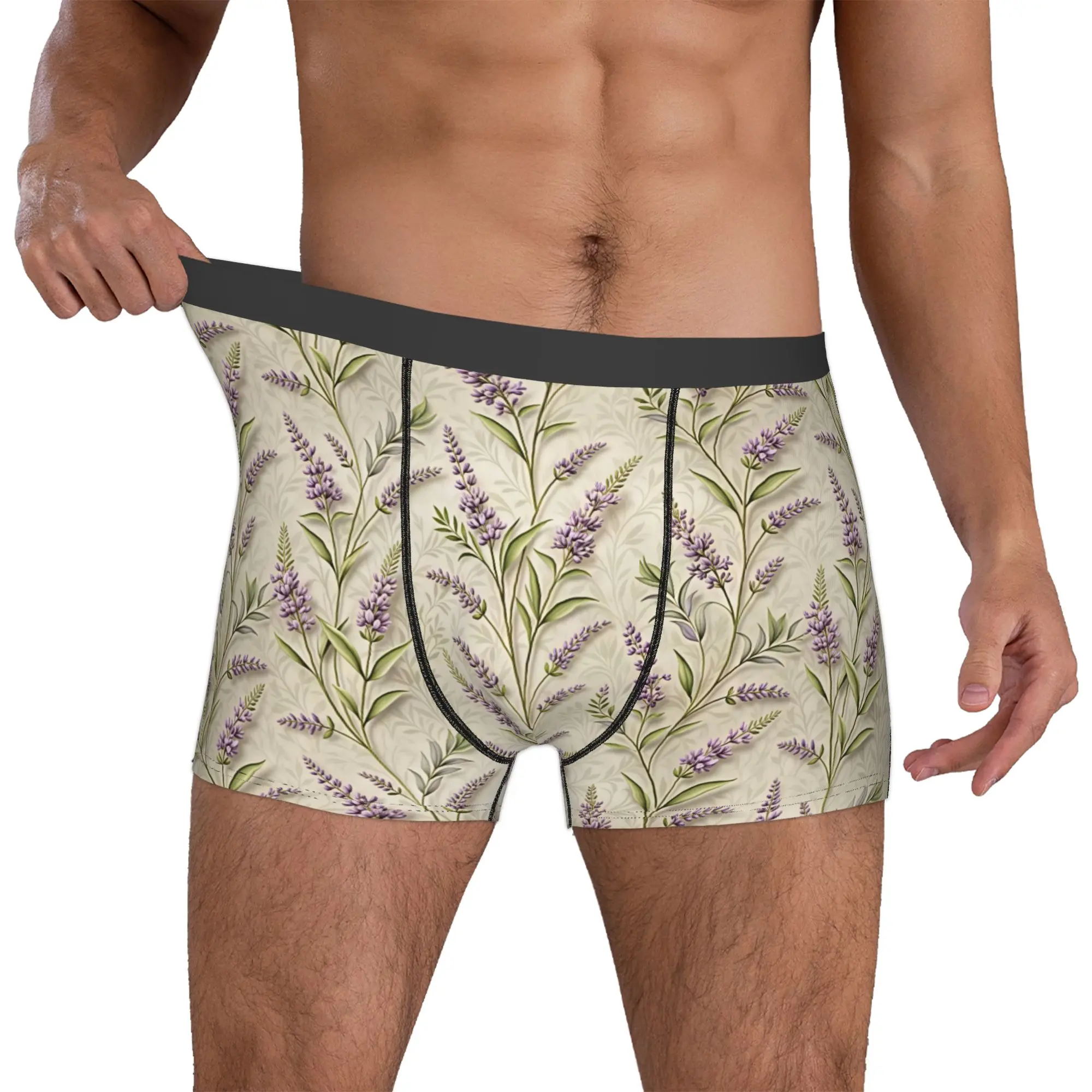 Fashion Trend 3D Flowers Boxers Shorts Mens Luxury High 3D Floral Briefs Underwear Fashion Underpants