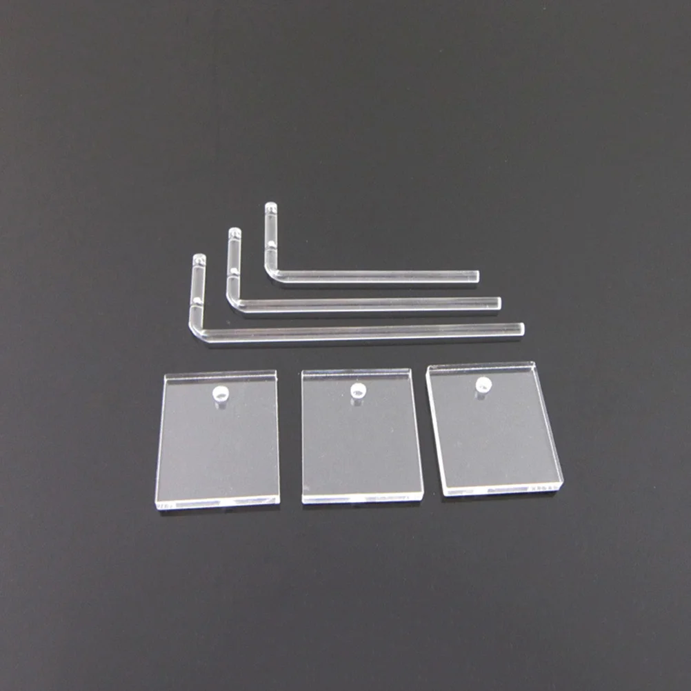 3pcs Transparent Acrylic Earrings Stands 7 Shape Jewelry Organizer Holder For Eardrop Ear Studs Storage Rack Earring Display