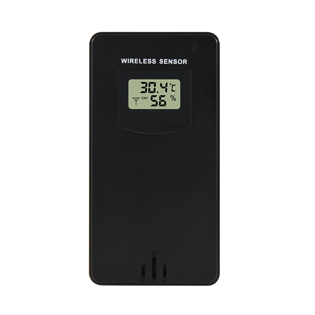 FanJu Weather Station Sensor 1Wireless Thermo Sensor 433 92MHz RF Frequency Long Transmission Range White Plastic
