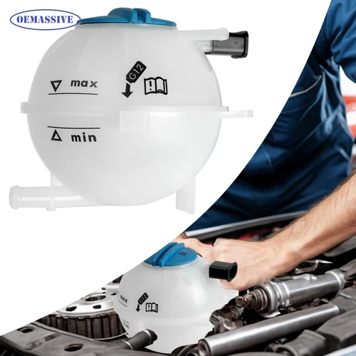 Tanque de expansión de botella de refrigerante de radiador de motor automático para Audi VW Seat Skoda Fabia 6C0121407 6Q0121407 reemplazo 6RU121407