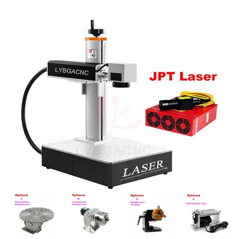 Mini Scanner de bureau JPT Galvo, système d'alignement 20W-60W, plaque signalétique Laser à Fiber optique, marquage, gravure, fraisage, routeur métallique