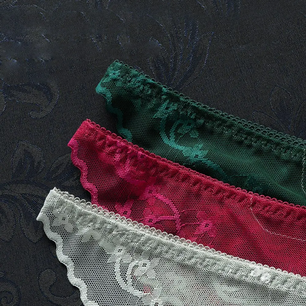 Seamless Comfortable Fitness Girls Fashion Design G-String Lace Panties Korean Style Underwear Low-Waist Thong Women Lingerie - Image 2