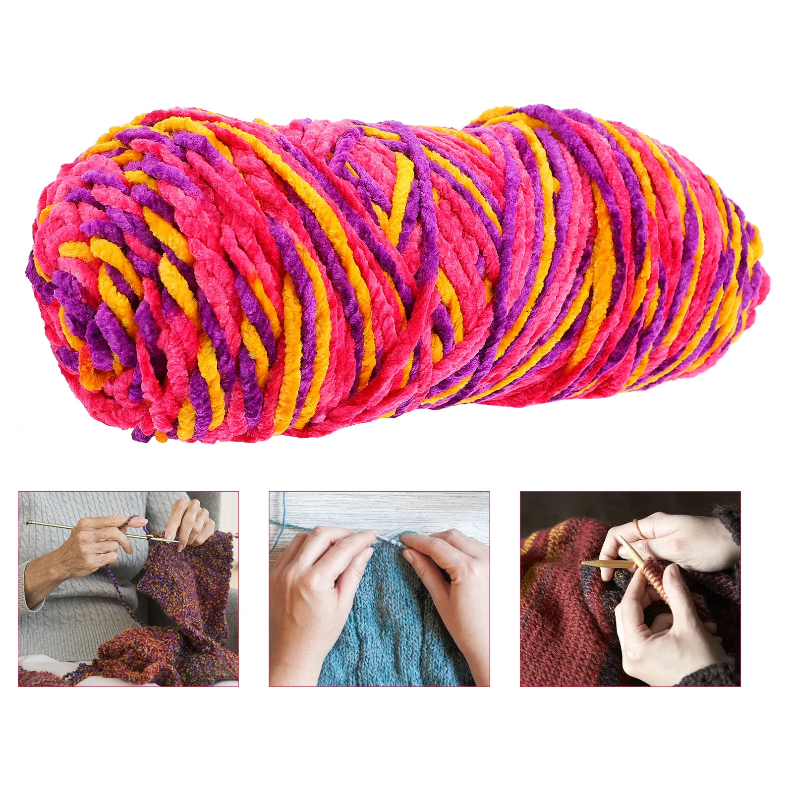 

Woolen Yarn DIY Knitting Supplies Soft Skinfriendly Warm Comfortable Wear Exquisite Workmanship Fashionable Thicken