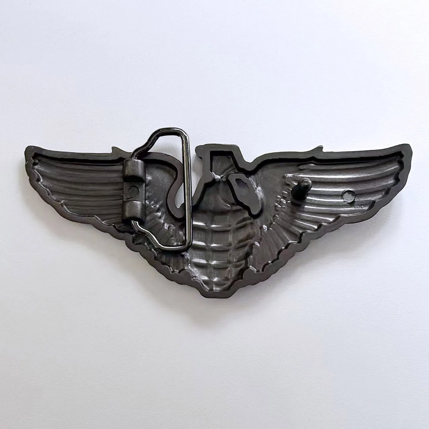 Vintage Style Cut Out Grenade W Wings Belt Buckle Gurtelschnalle Boucle de ceinture BUCKLE-GU025