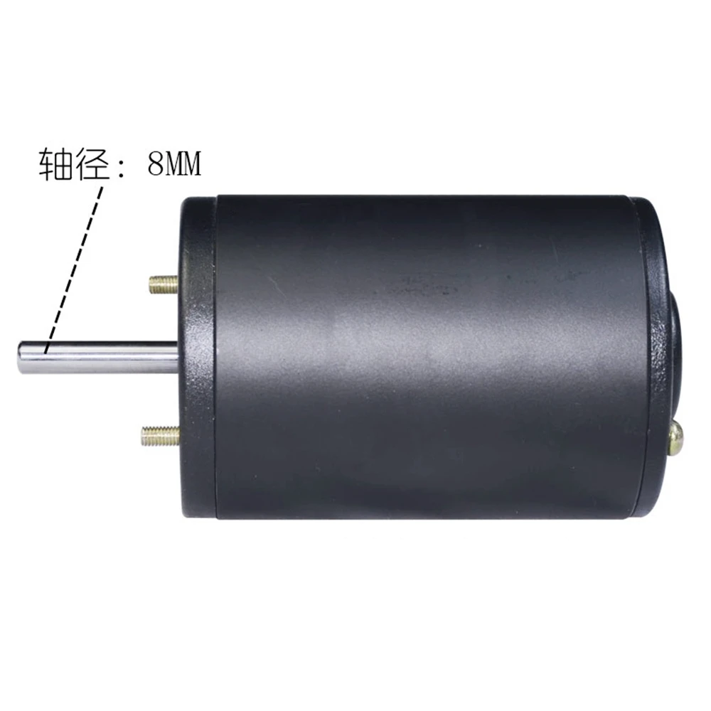 77MM 12V-24V Dual Bearing 150W 200W CW CCW Carbon Brush DC Motor Ball Bearing Motor For Spindle Lathe Buddha bead machine