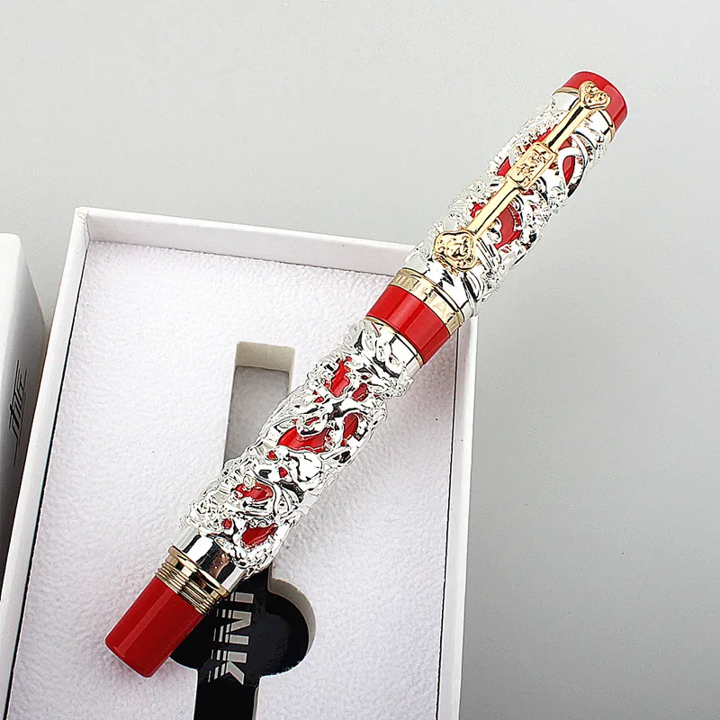 Luxury Business Office Jinhao Dragon Phoenix Metal Ballpoint Pens Student Writing School Rollerball Pen Stationery Supplies