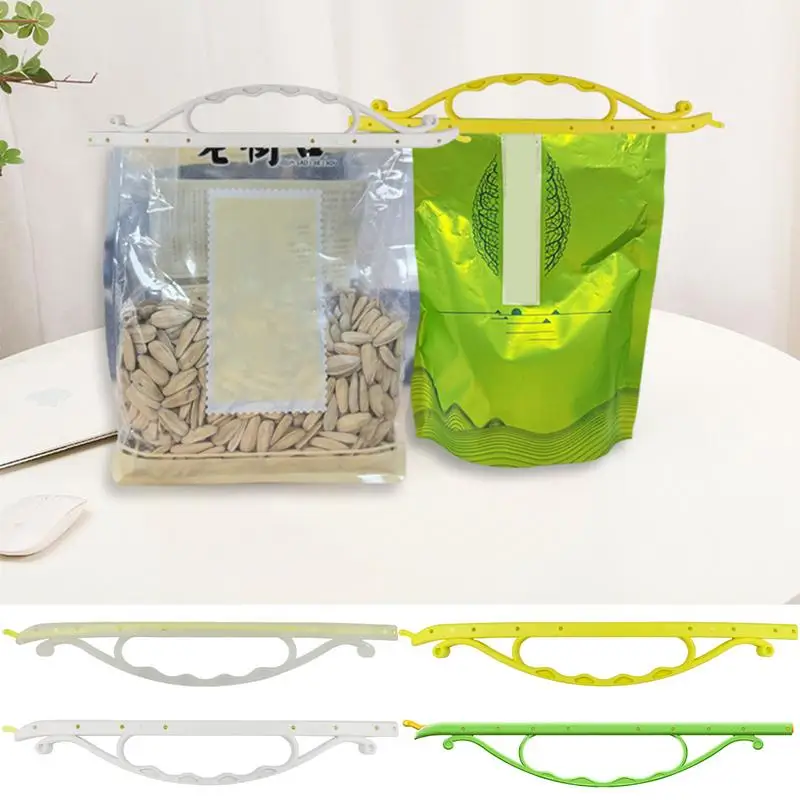 Bag Clips For Food Storage Bag Closure Sticks Heavy Duty Sturdy Reusable Clips Bag Sealing Clips With Ergonomic Handle For Flour