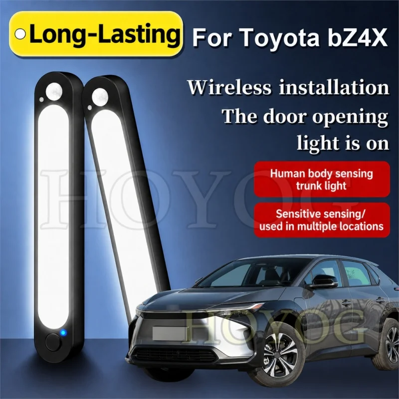 For Toyota bZ4X 2022-2026 Car Boot Light LED Lamp Motion Sensor Easy Install Magnetic Trunk Cargo Light SUV Interior Cabin
