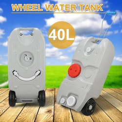 HWHongRV-tanque de agua pura para caravana, remolque de agua residual, color azul y gris, 40L