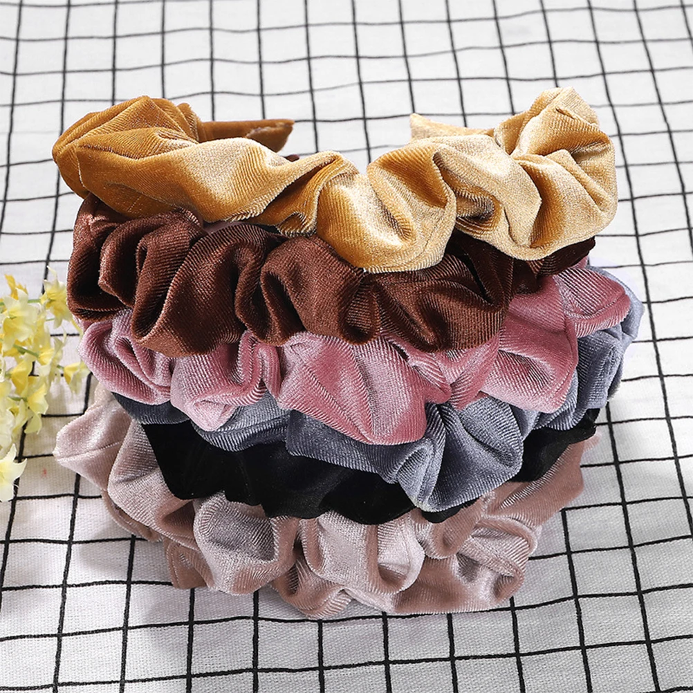 

Velvet Head Hoop Women Girls Foldable Band Elegant Stylish Party Wedding Daily Life Velour Hair Comfortable Durable Premium
