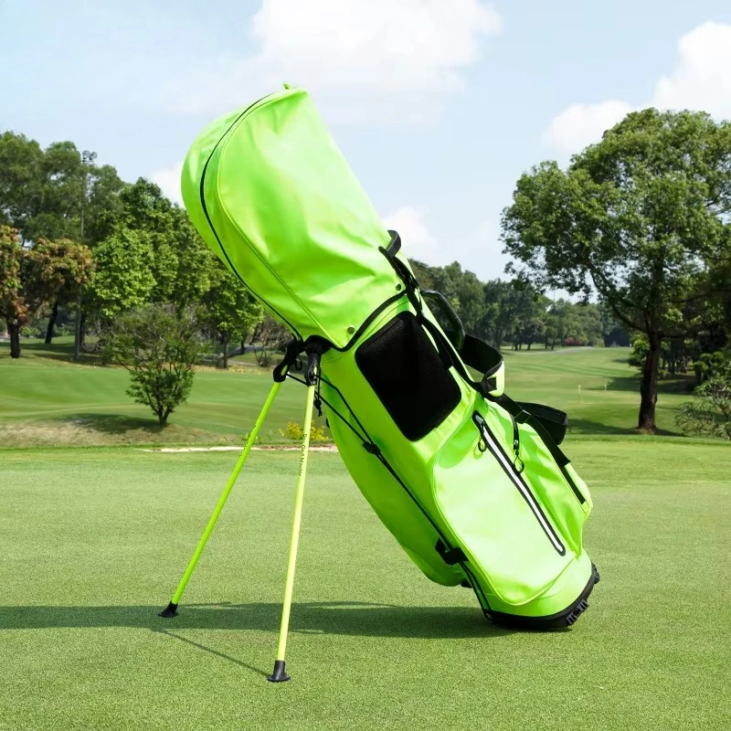 Custom Logo Korea Style Plaid Golf Stand Bag High Quality Nylon Material