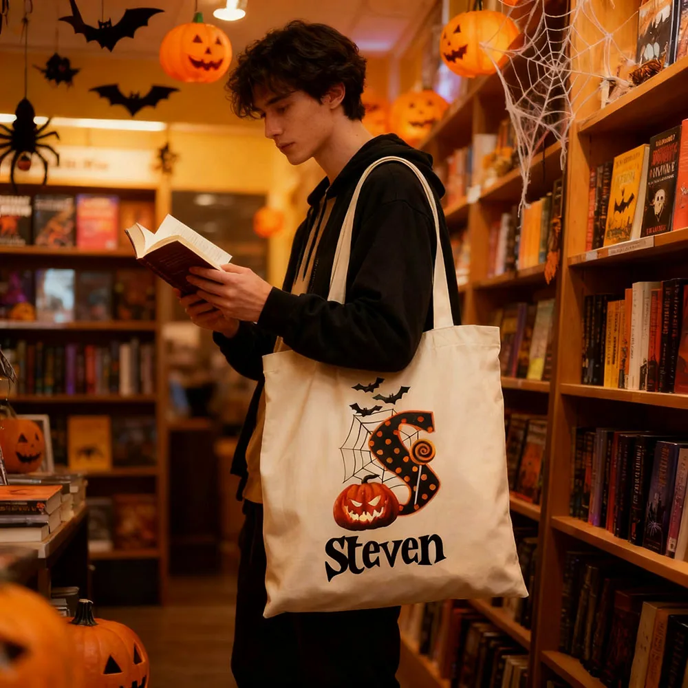 halloween-personalizado-truque-ou-deleite-saco-nome-personalizado-padrao-inicial-lona-sacola-criancas-saco-de-doces-reutilizavel-duravel