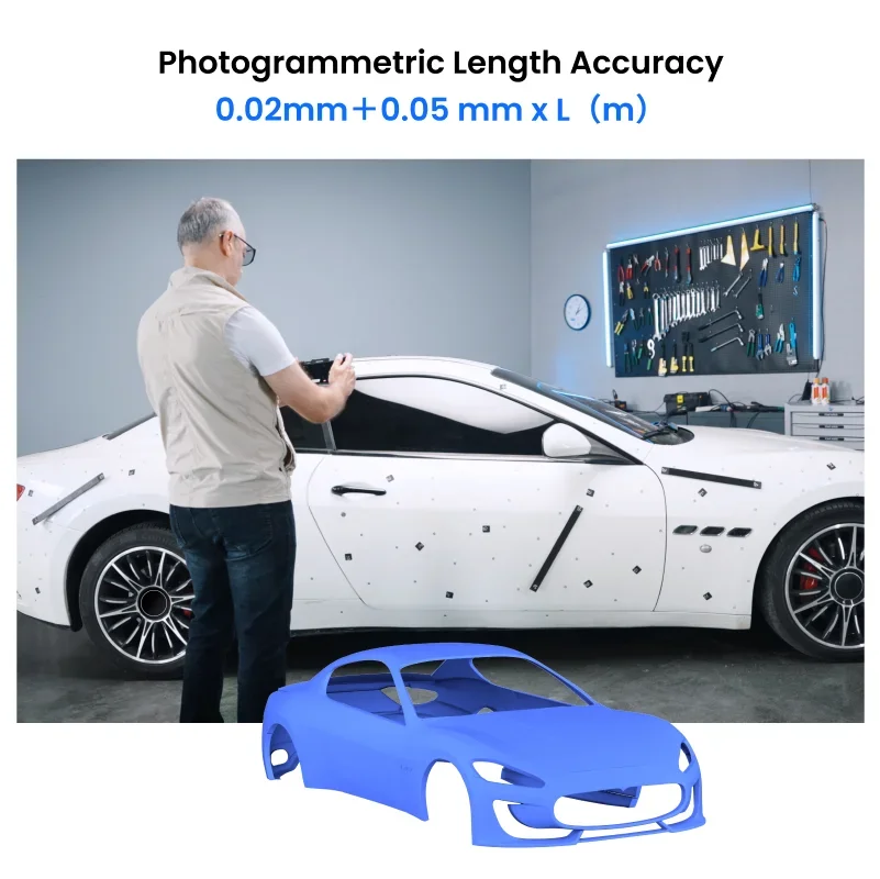 (Envoyer gratuitement 500 marqueurs 6-10nm) Kit de métrologie pour Scanner 3D MIRACO Plus, précision 0.02mm, 20Fps, Scanner portable