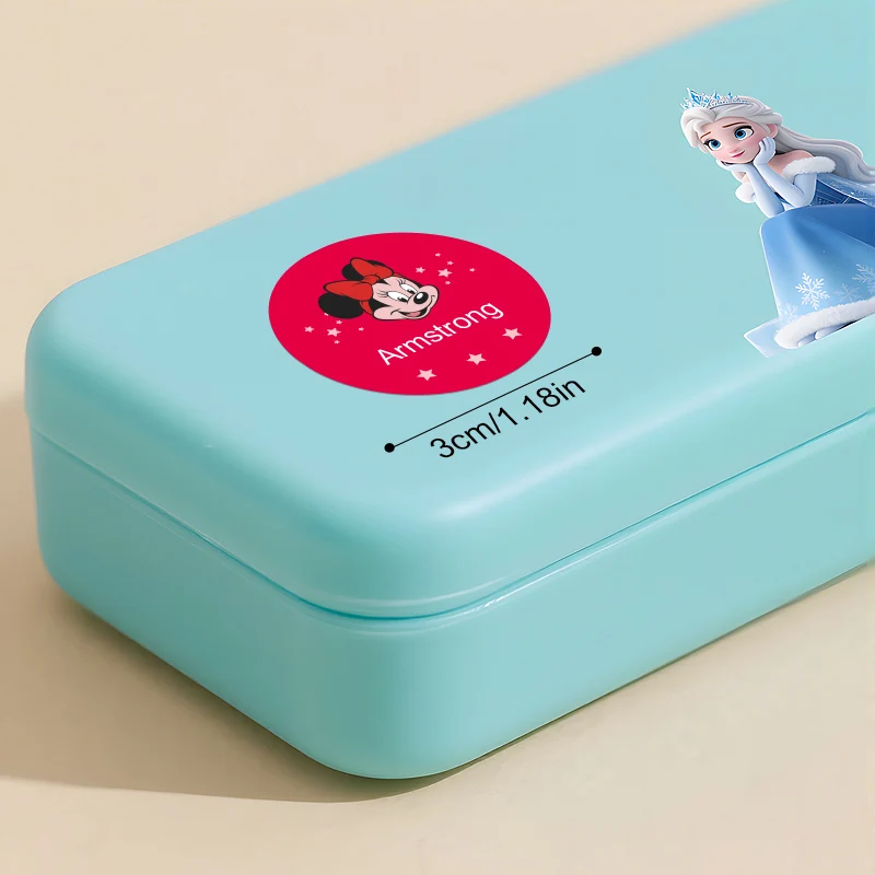 어린이 문구류, 학교 용품, 축제 크리스마스 선물을 위한 맞춤형 다채로운 디즈니 스티치 이름 스티커