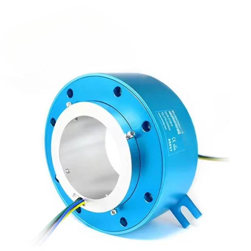 Hollow Shaft Slip Rings 70mm Rotating Electrical Connector Through Bore Slipring 6wires