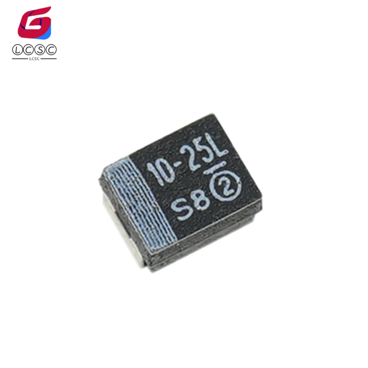 100 Stück/Lot Tantalkondensatoren 10 uF ± 10 % 25 V massiver SMD-schwarzer Kondensator CASE-B-3528-21 (mm) Größe 1411 Codemarkierung 10–25 l