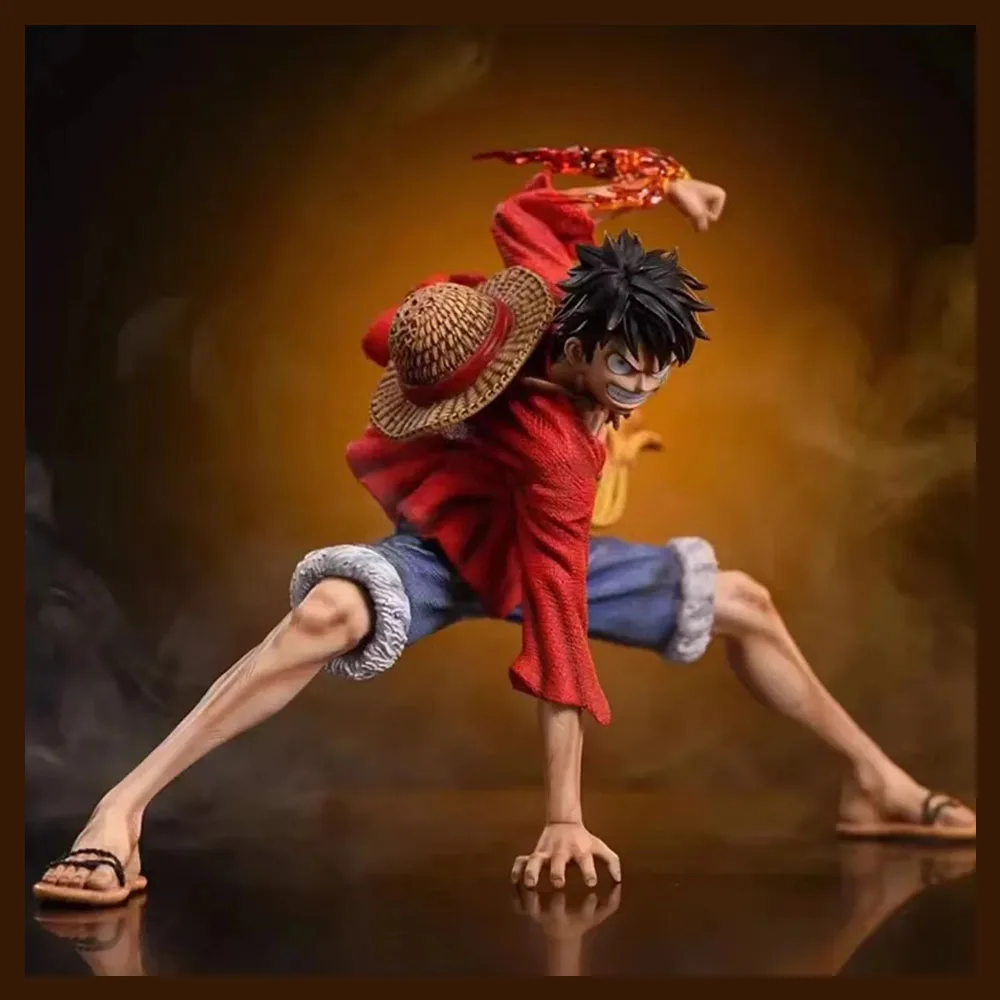 18cm One Piece Monkey D. Luffy Luffy Figurki Battle Style Figurki akcji Kolekcja anime PVC Model Lalka Zabawki Prezenty urodzinowe dla dzieci