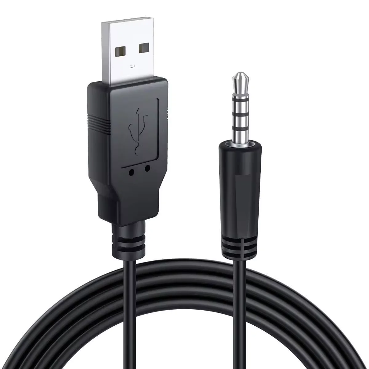 Cavo di ricarica maschio AUX da 3 piedi USB 2.0 tipo A A 3.5mm per lettori MP3 MP4, cuffie, altoparlanti, orologi, Boombox, ricerca