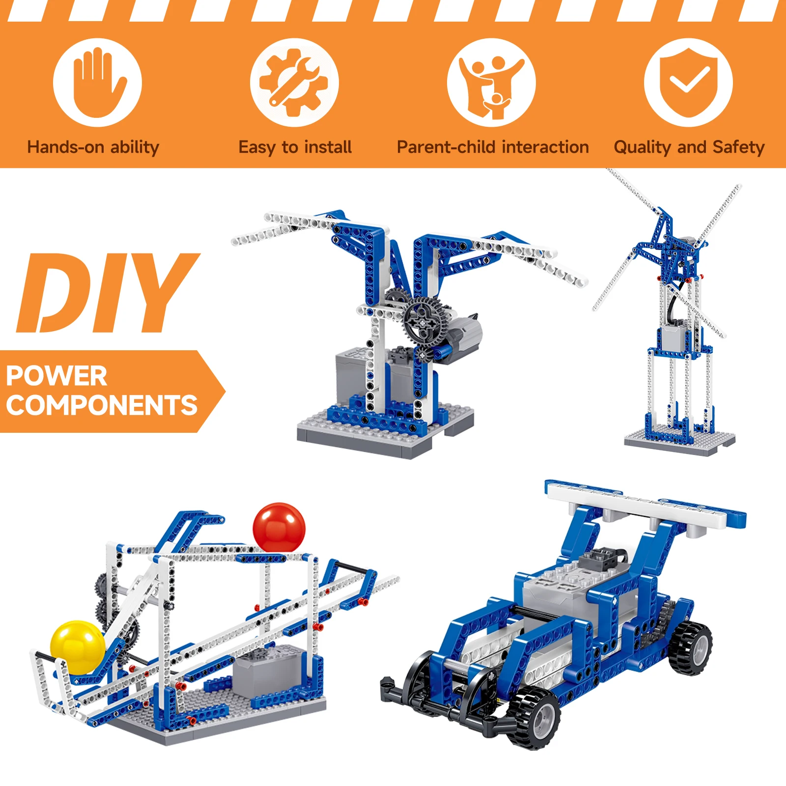 مجموعة محرك 37 في 1 متوافقة مع تروس الأجزاء عالية التقنية ومجموعة محرك وظيفة الطاقة ومحاور من ألياف الكربون والسبائك العالمية