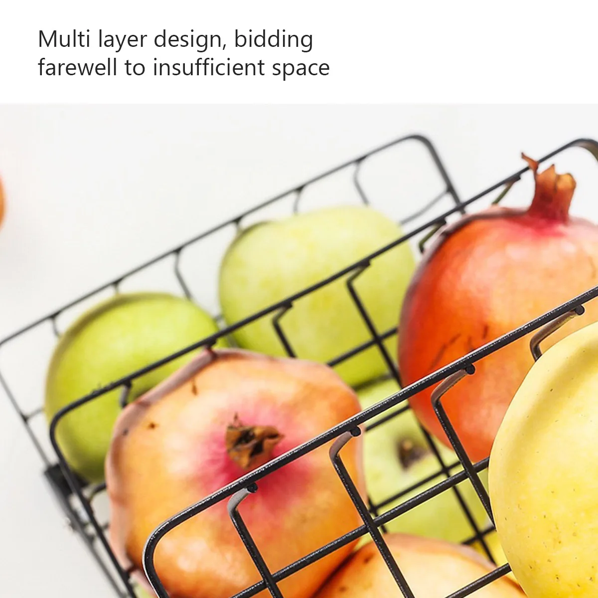3 Tier Countertop Fruit Basket Portable Fruit Bowle Basket Kitchen Organizer Storage & Dining Room Fruits Vegetable Bread Snacks