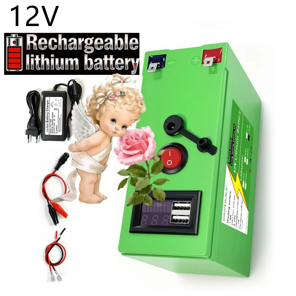 

12V Battery 9Ah-21Ah 18650 Lithium Rechargeable Battery Pack for Sprayer Kid's Electric Toy Cars Audio Scale toy go-kart