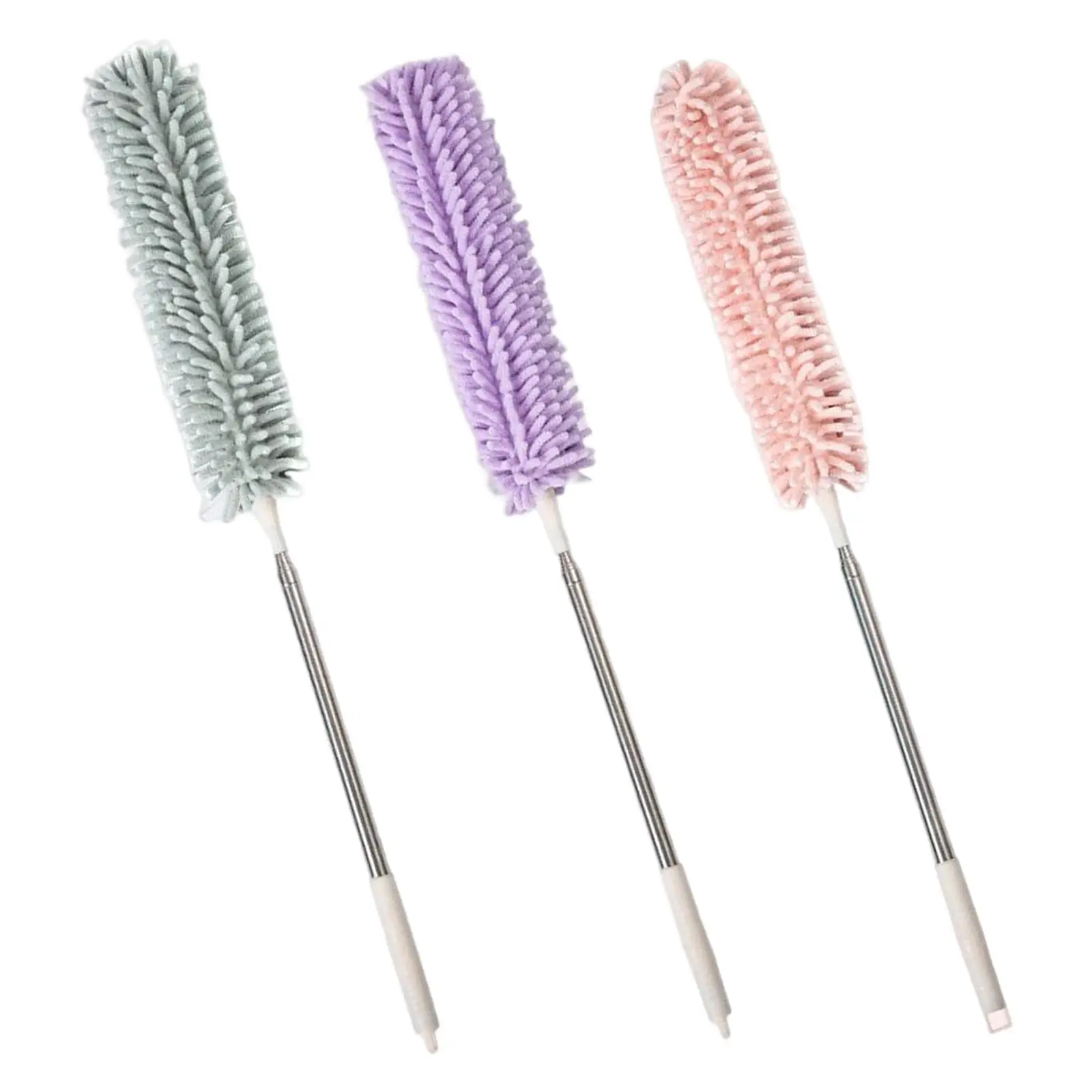 Spolverino da soffitto retrattile da 2,5 m Spolverino lavabile a mano Spolverino pieghevole in ciniglia per la pulizia della finestra dei mobili della ventola