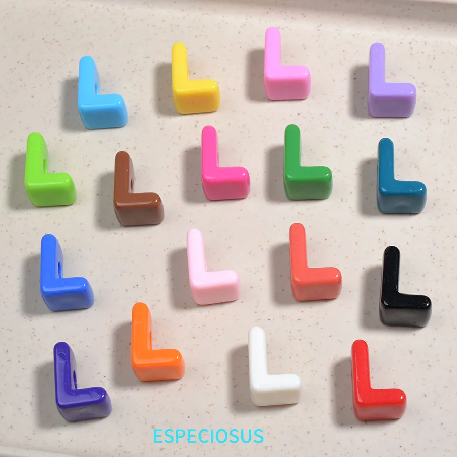 Multi Color Big Hole Acrylic Letter Beads Children Handcraft Ornament Alphabet Spacer Necklace Accssories DIY Jewelry Department image 3