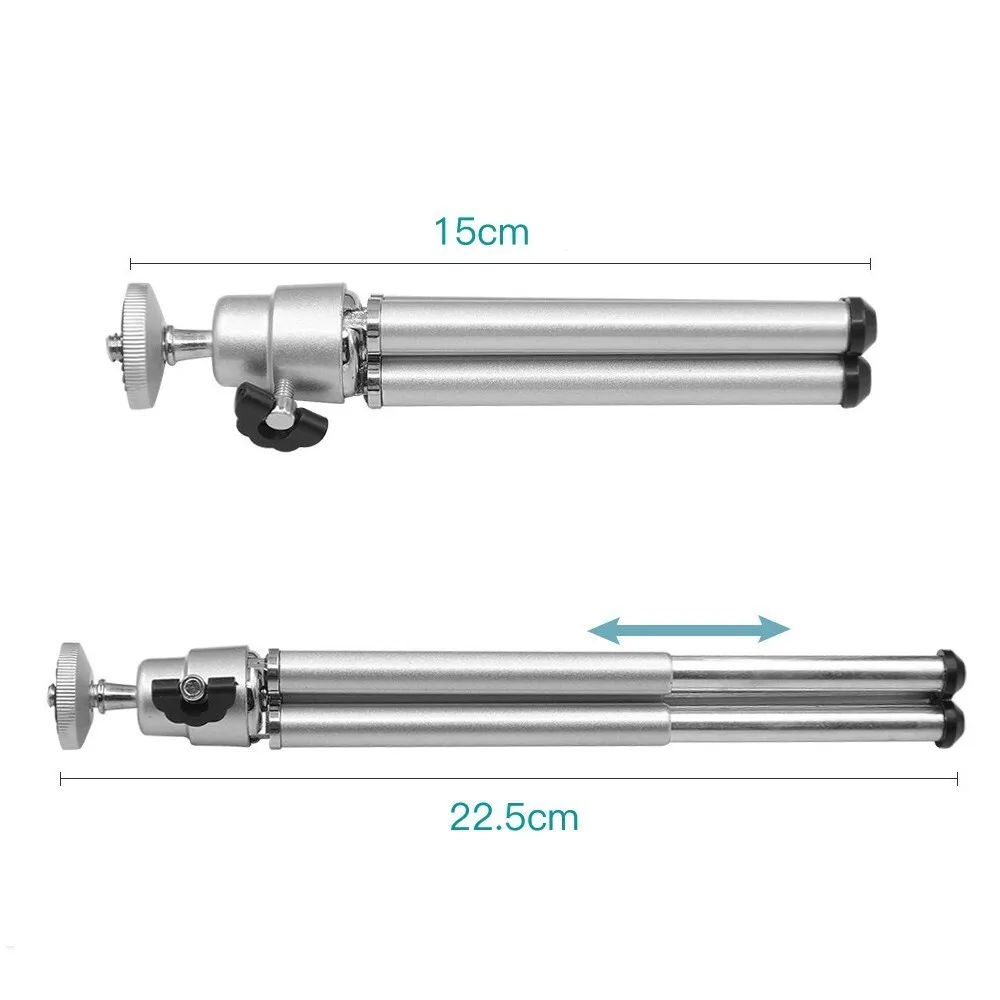 Mini trépied portable à deux sections, budgétaire portable réglable, trépied de table, appareil photo numérique, support de téléphone, support rapide