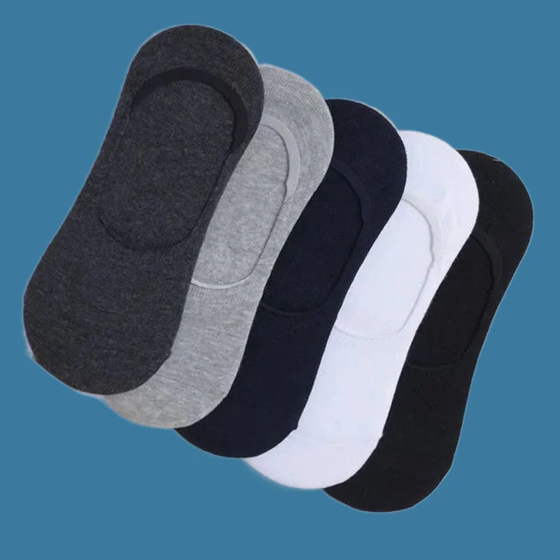 5/10 Pairs Low-top Socks Deodorant Sweat-absorbent Men's Shallow Invisible 2024 New Socks Bean Boat Socks Summer Cotton Socks