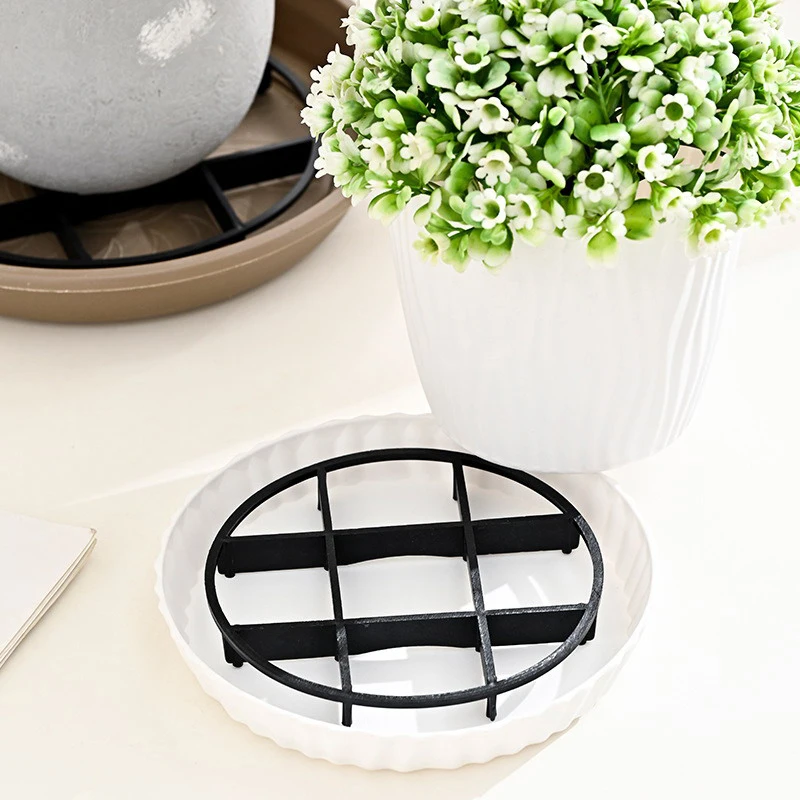 5pcs Anti-Rot Flower Pot Tray Plastic Saucer Drip Tray Indoor Outdoor Plant Garden Home Supplies Root Bracket