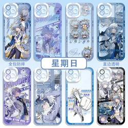 Sunday for Phone Case Anime Honkai Star Rail for IPhone11 12 13 14 15 16Pro Max Full Lens Protection Cover Accessories Gifts